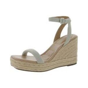 Adam Tucker Whitley Denim Wedge Espadrilles Sandals 9.5 NIB